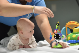 Kid playing with toy